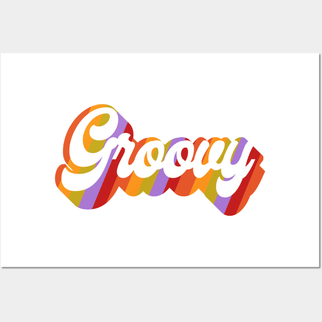 Groovy Text Wall Art by krisztinakoteles